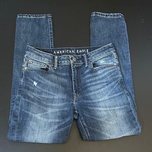 American Eagle Outfitters Men's Dark Wash Slim Jeans